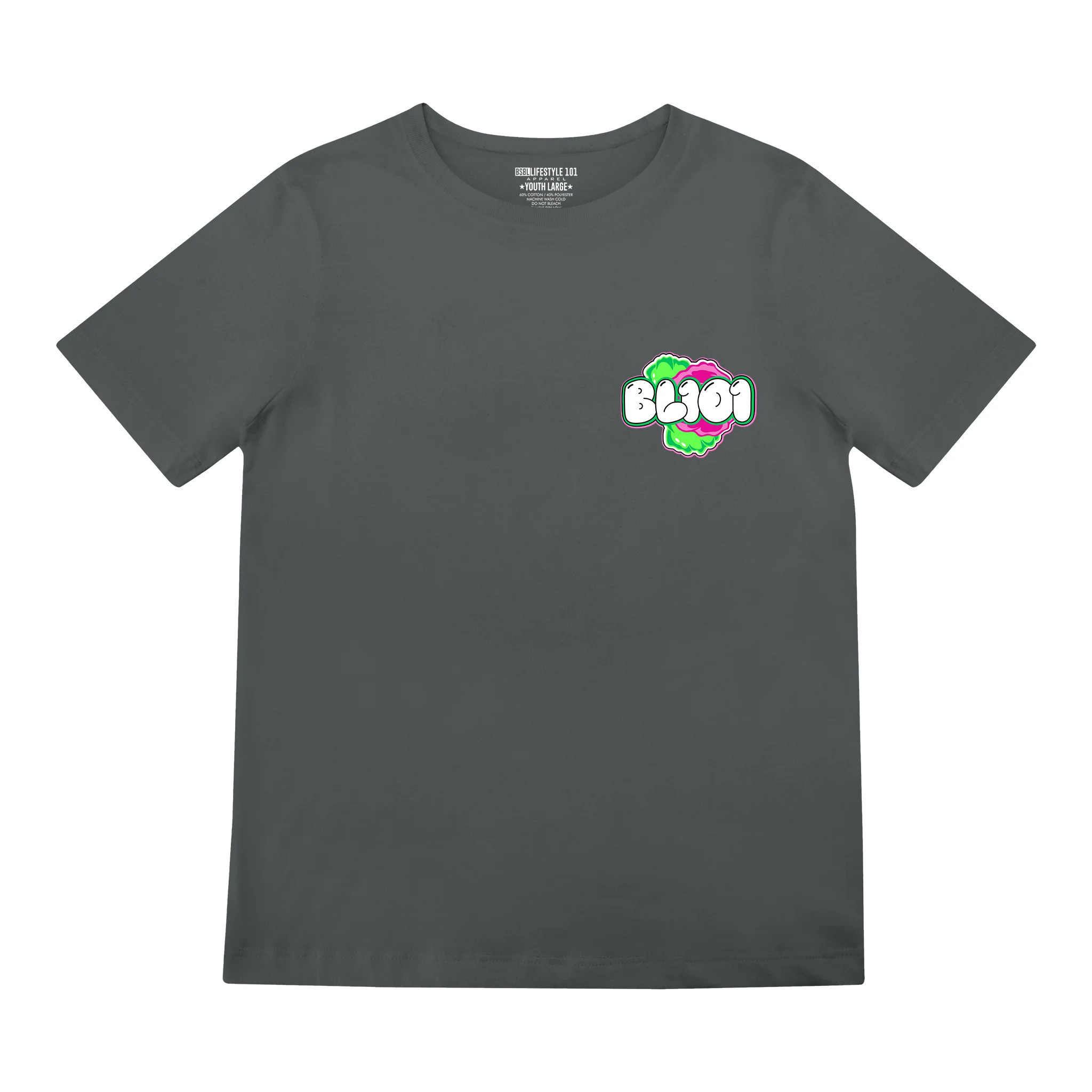 Cotton Candy Tee Sour Apple XL / CHAR | Denny's