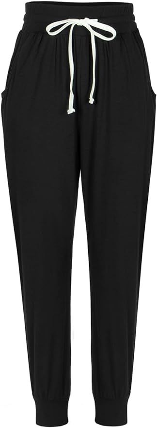 Amazon.com: NIMIN Yoga Pants for Women High Waisted Sweatpants Lightweight Joggers Pants Comfy Wo... | Amazon (US)