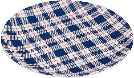 Certified International Patriotic Plaid Round Platter, 14-inches Diameter, Kitchenware and Access... | Amazon (US)