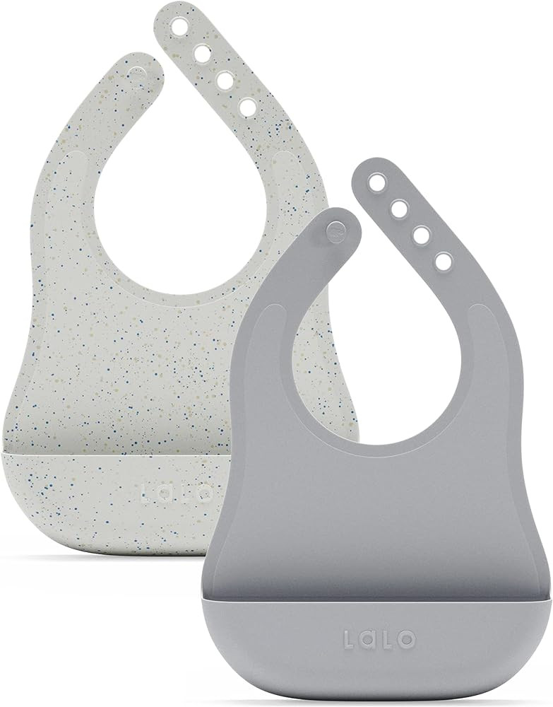 Lalo The Bib - Waterproof, Non-Toxic Silicone Baby Bib with Adjustable Neck Band & Silicone Food ... | Amazon (US)