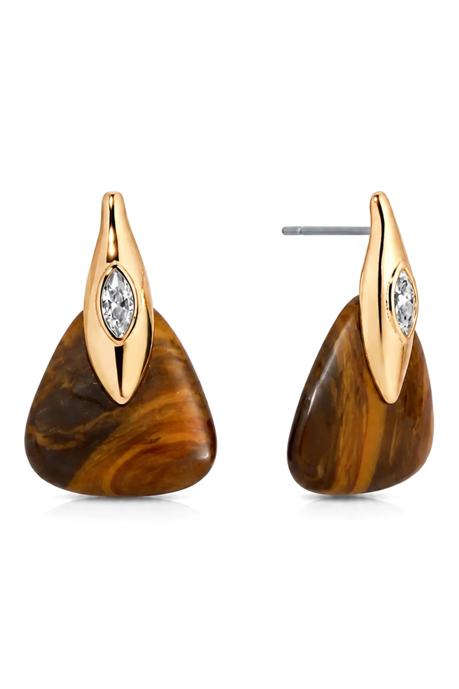 Ettika Tiger's Eye Solstice Stud Earrings (Women) | Nordstrom | Nordstrom
