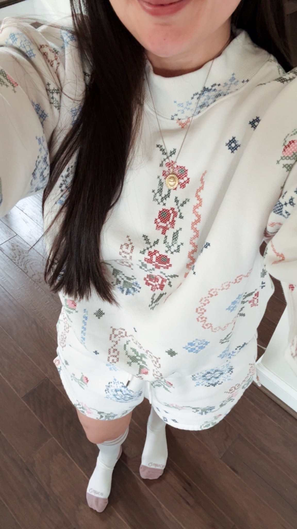 WFH outfit today is giving grandma vibes but I love it so much! Super soft & comfy- paired with my fav compression socks - all on sale!

#LTKootd #LTKWorkwear #LTKdayinmylife
