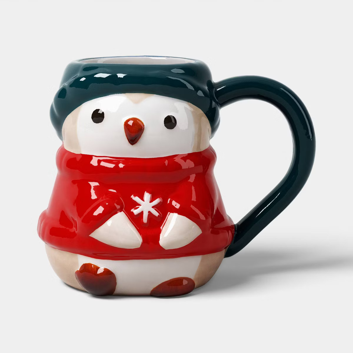 8 fl oz Christmas Earthenware Figural Mini Mug - Wondershop™ | Target