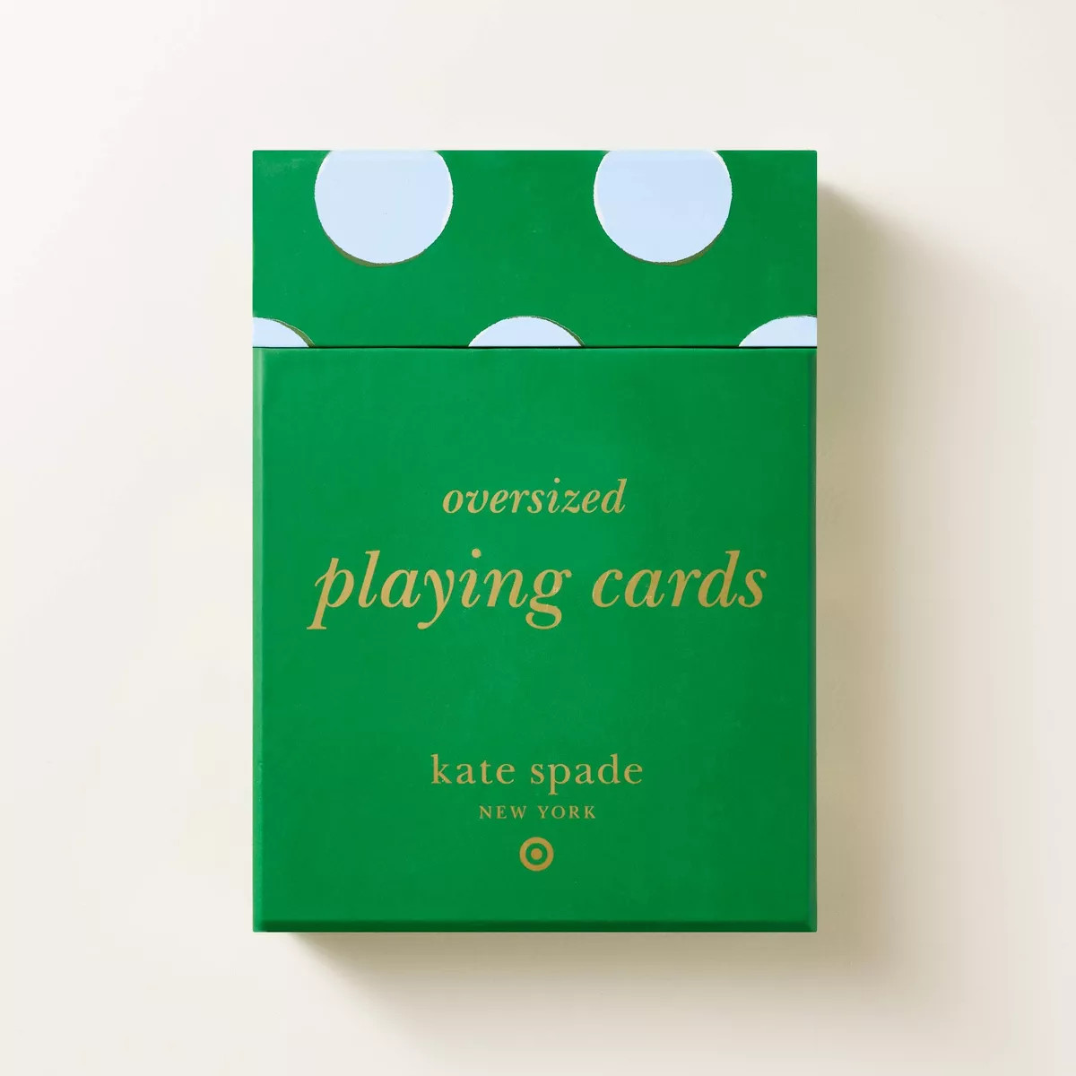 Polka Dot Oversized Waterproof Deck of Cards Green/Blue - kate spade new york x Target | Target