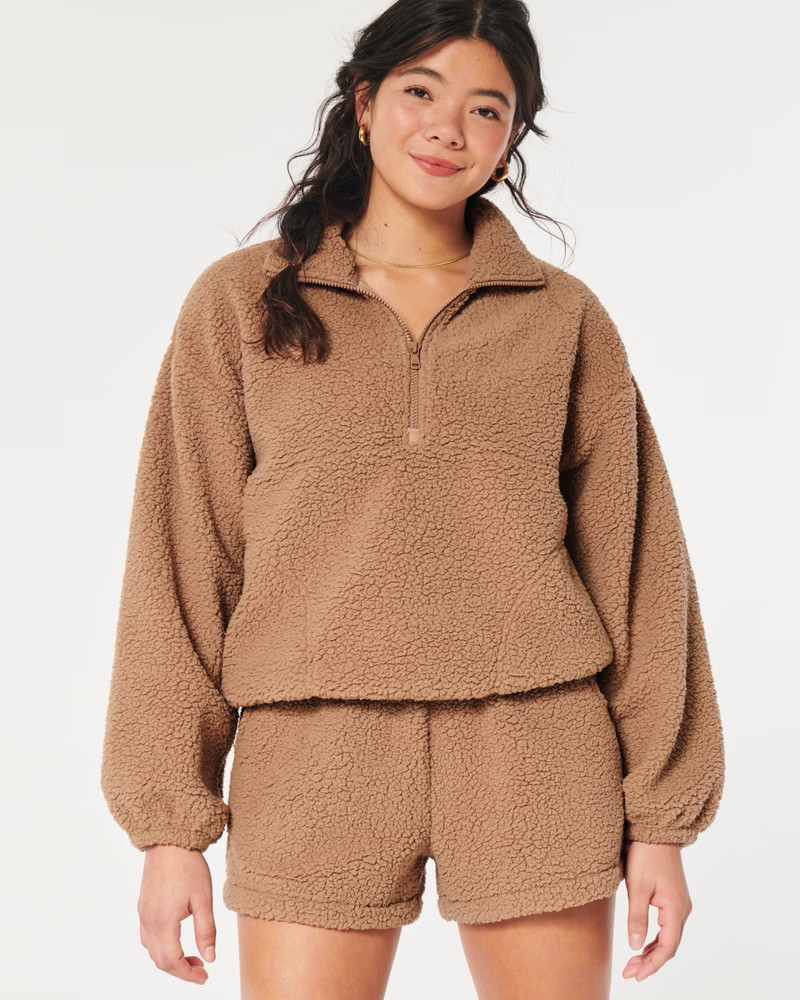 Gilly Hicks Sherpa Quarter-Zip | Hollister (US)
