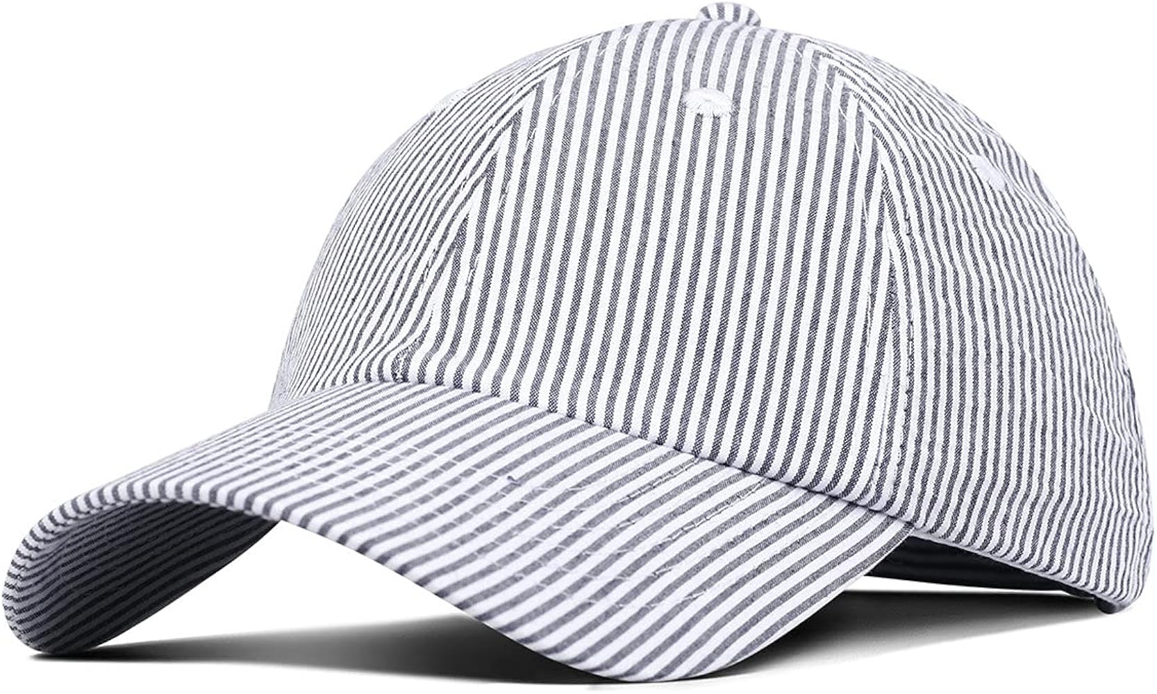 Fahrenheit Light Weight Cotton Seersucker Cap OS WHITE/ CHARCOAL | Amazon (US)