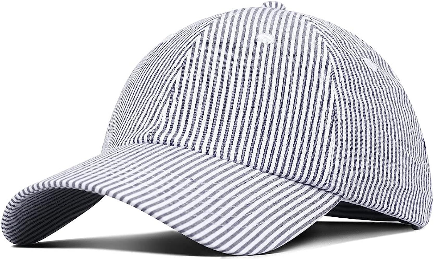 Fahrenheit Light Weight Cotton Seersucker Cap OS WHITE/ CHARCOAL | Amazon (US)