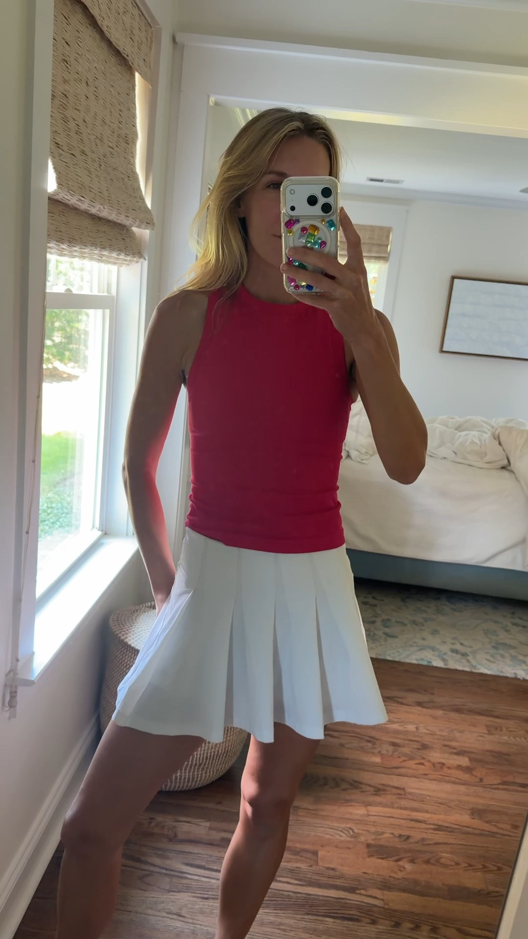 The high neck athletic top I love for everything from tennis to running errands! Paired with a pleated tennis skirt

#LTKActive #LTKTall #LTKfitnessgoals
