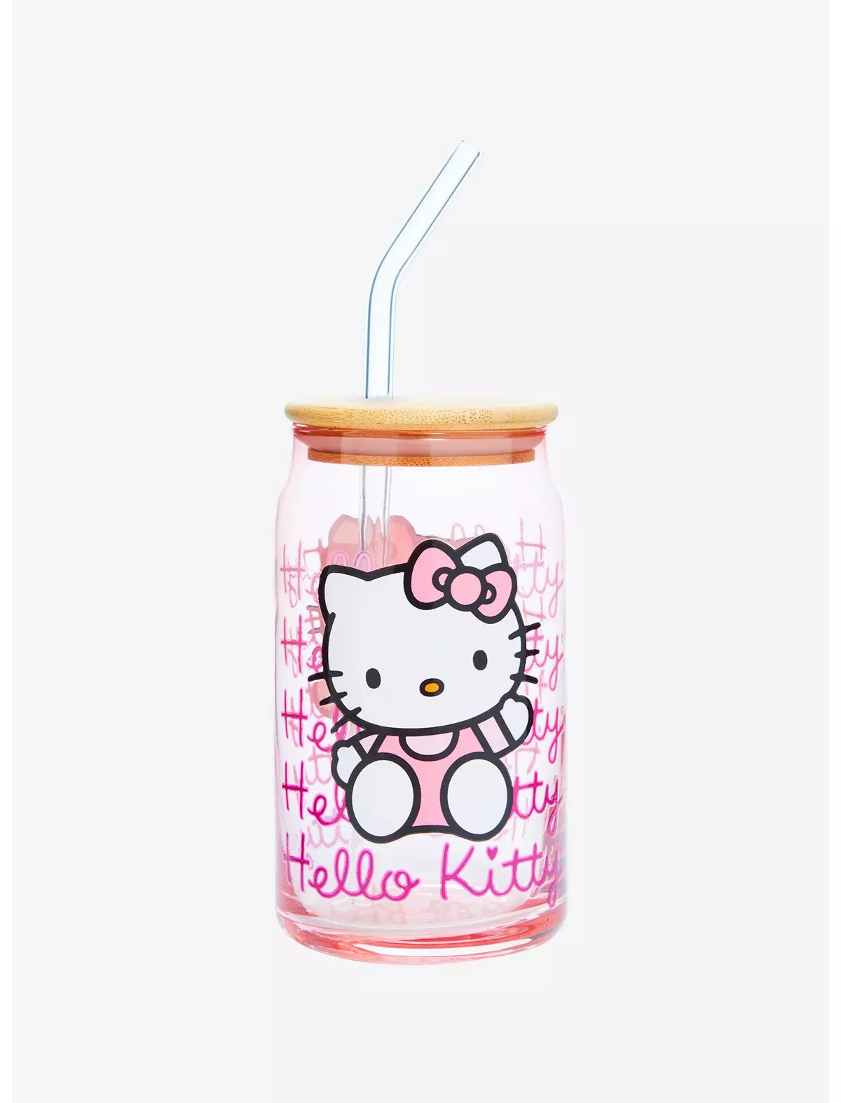 Hello Kitty Pink Glass Travel Cup | Hot Topic