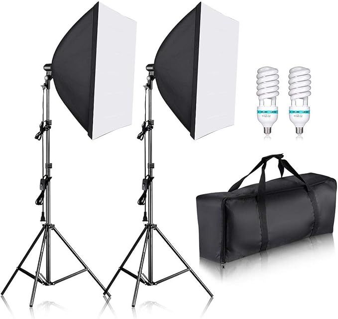 Neewer 700W Professional Photography 24x24 inches/60x60 Centimeters Softbox with E27 Socket Light... | Amazon (US)