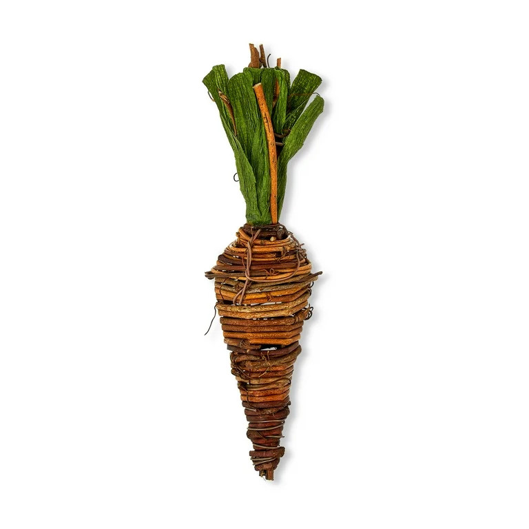Easter Small Grapevine Carrot Decoration, by Way To Celebrate - Walmart.com | Walmart (US)