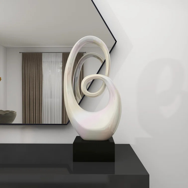 Styled Ceramic Abstract Sculpture | Wayfair North America