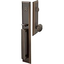 Emtek Contemporary Tubular Entry Set: Melrose Style with a Norwich Knob on The Interior Side. 2 Back | Amazon (US)