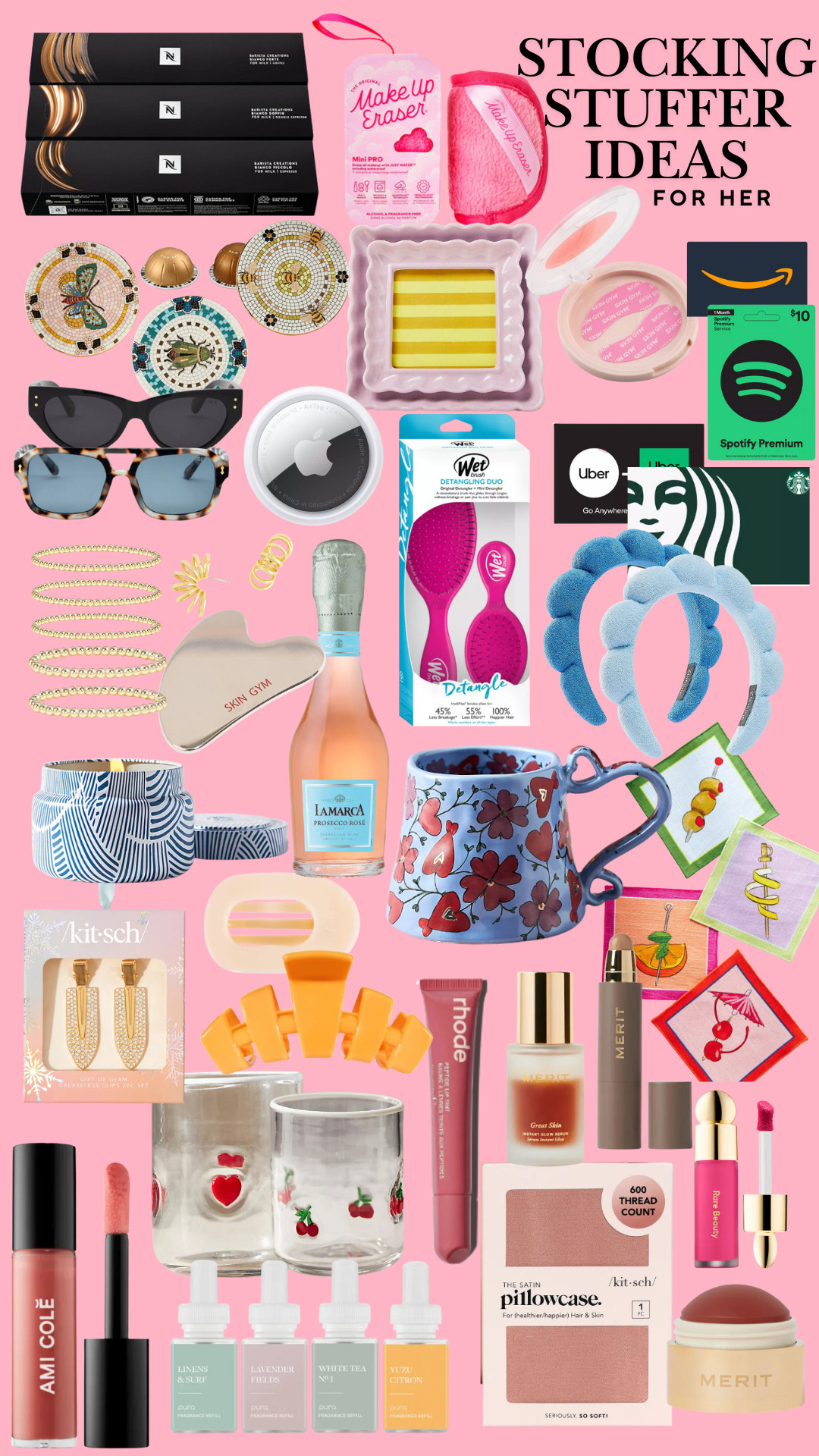 Stocking stuffer ideas perfect for any girl in your life!!! Share with your mom, aunts, or significant other, or use it to shop for them! 

 #LTKGiftGuide #LTKHoliday #LTKFindsUnder50