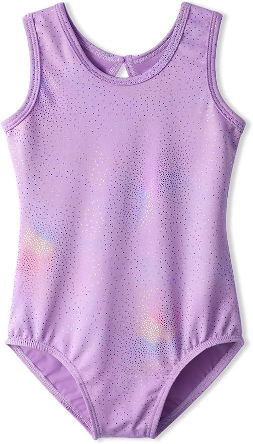 HOZIY Leotards for Girls Ballet Gymnastics Long Sleeve Sparkles Aqua Blue Pink Purple | Amazon (US)