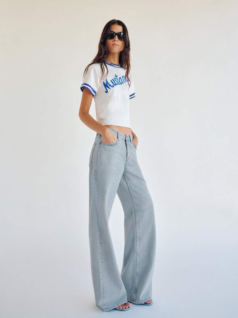 Cary Low Rise Slouchy Wide Leg Jeans | Reformation (Global)