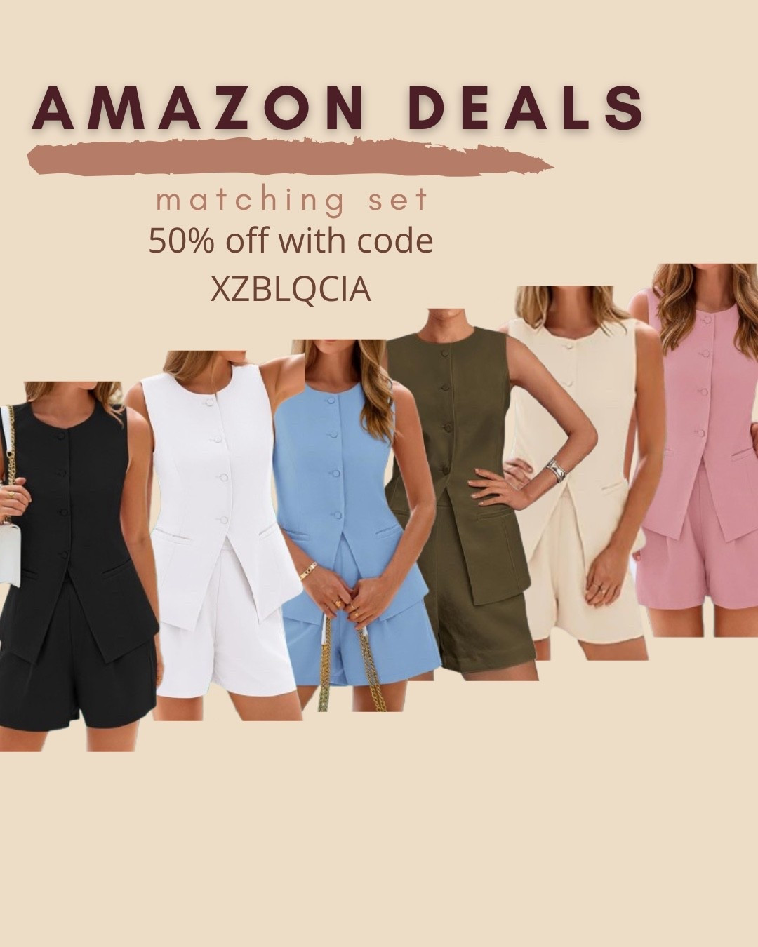 $15 ends 5/19

Amazon fashion
Amazon deals
Amazon set
Matching set
Two piece set
Vest set
Summer outfit

#LTKSaleAlert