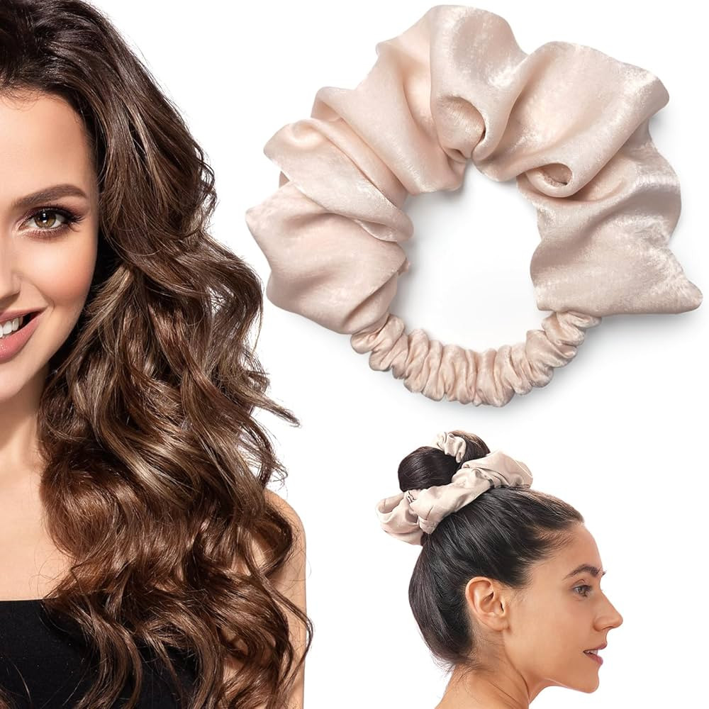 Heatless Curling Scrunchie, Heatless Hair Curler to Sleep In, No Heat Curls for Long Hair, Soft S... | Amazon (US)