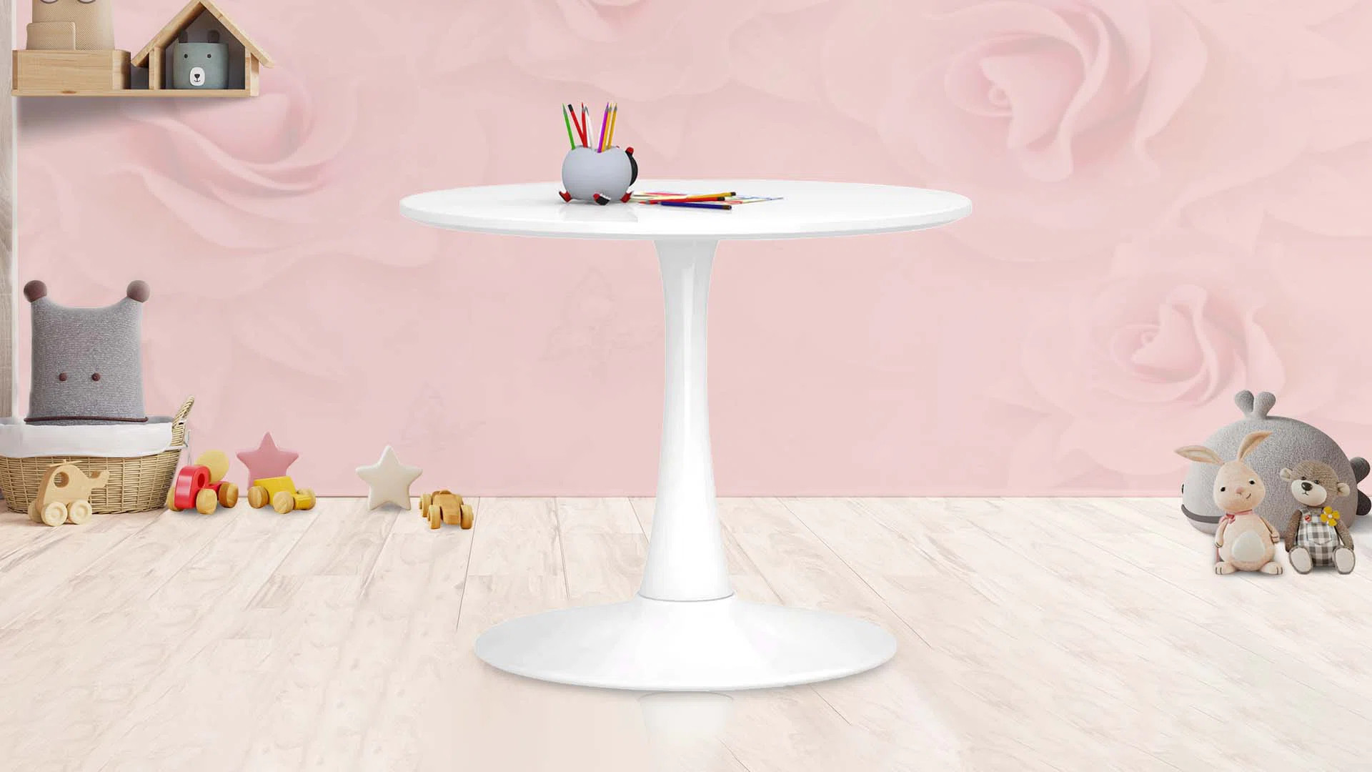 Kids Rose Table, White | Wayfair North America