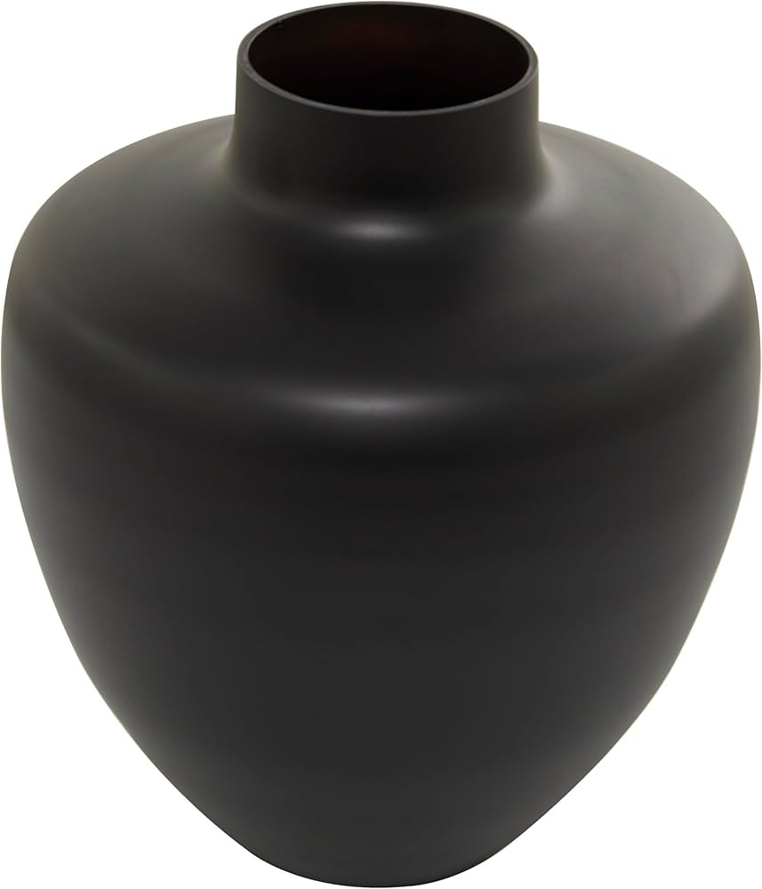 The Novogratz Glass Vase, 12" x 12" x 13", Black | Amazon (US)