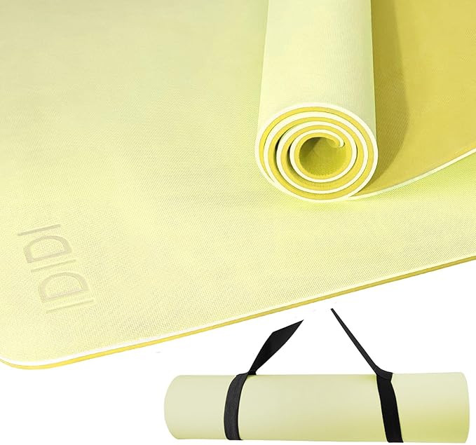 Yoga Mat with Strap,Non-Skid Workout Mat,8mm Thick Yoga Mat,POE Yoga Mats for Women Men Kids,Exer... | Amazon (US)