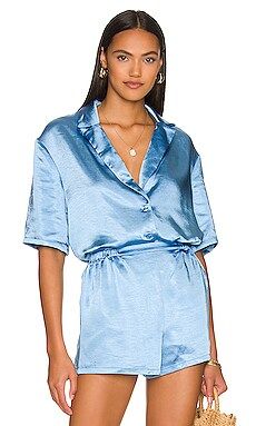 House of Harlow 1960 x REVOLVE Bari Shirt in Bright Blue from Revolve.com | Revolve Clothing (Global)