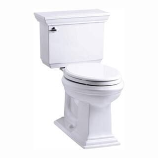 KOHLER Memoirs Stately 2-Piece 1.28 GPF Single Flush Elongated Toilet with AquaPiston Flush Techn... | The Home Depot