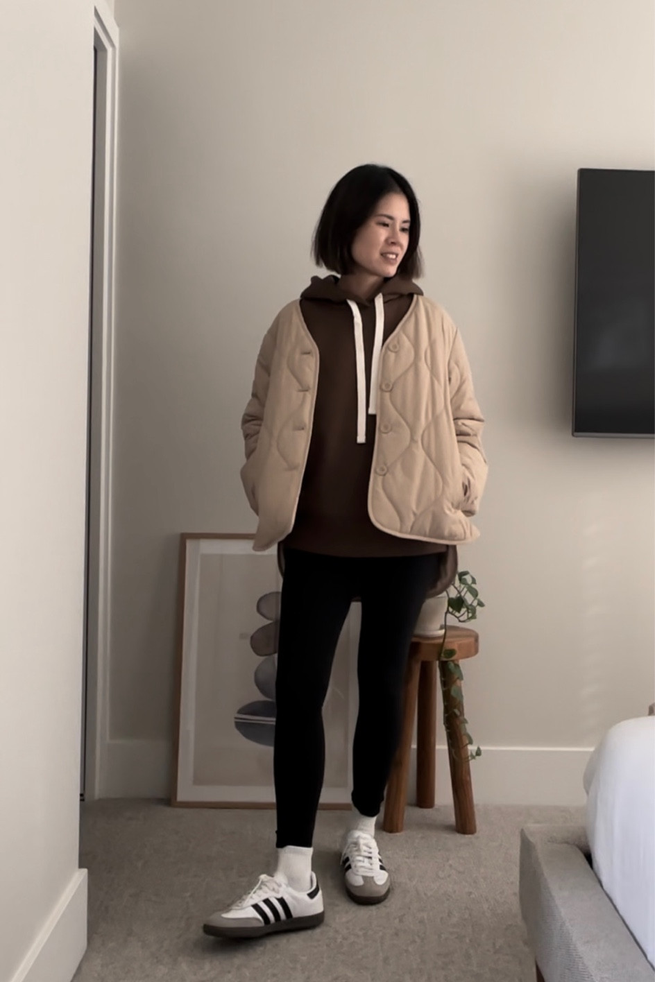 Coat: old COS. Linking similar ones I like 
Sweatshirt: Everlane. Tts
