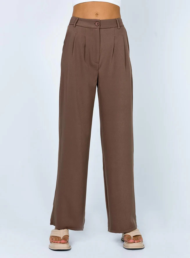 Archer Pants Brown | Princess Polly US