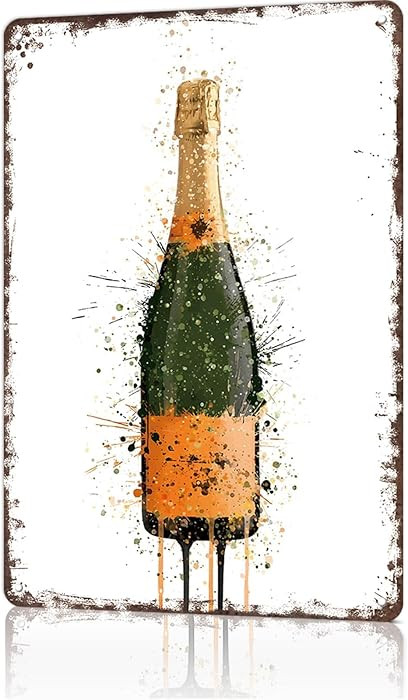Funny Vintage Metal Signs Veuve Clicquot Champagne -Tin Sign Poster For Home Room Garage Office D... | Amazon (US)