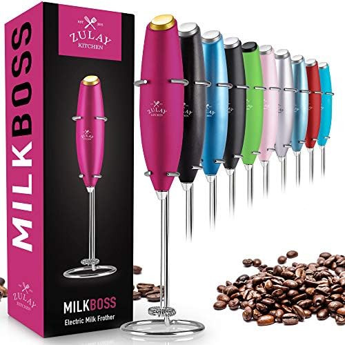 Zulay Original Milk Frother Handheld Foam Maker for Lattes - Whisk Drink Mixer for Coffee, Mini F... | Amazon (US)