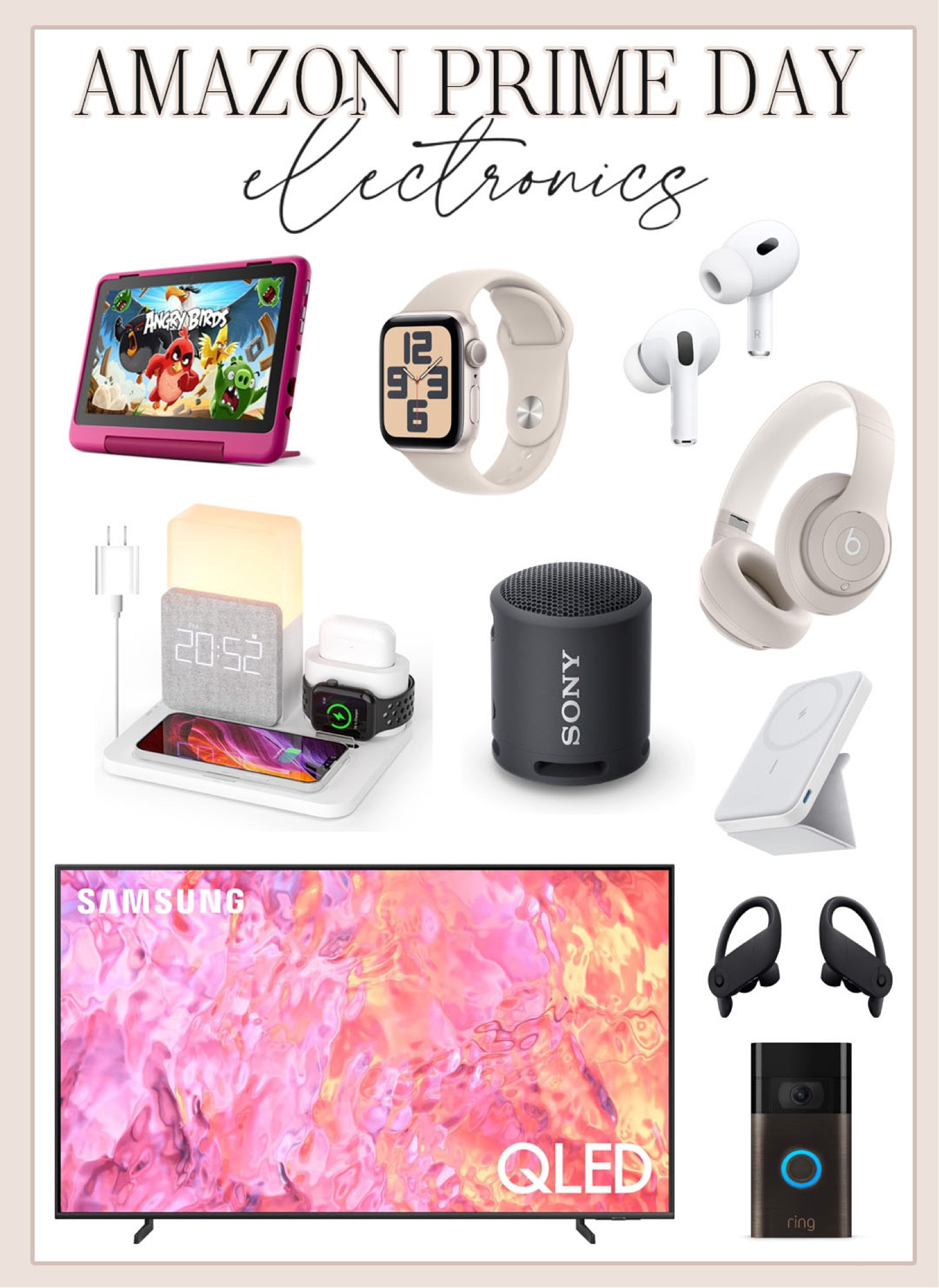 Amazon Prime Day electronics on sale! 

#primeday

Amazon electronics. Prime day deals. Amazon holiday gifts. Samsung tv on sale. Apple Watch on sale. AirPods on sale. Beats earbuds on sale. Kids fire tablet on sale  

#LTKhome #LTKsalealert #LTKxPrime