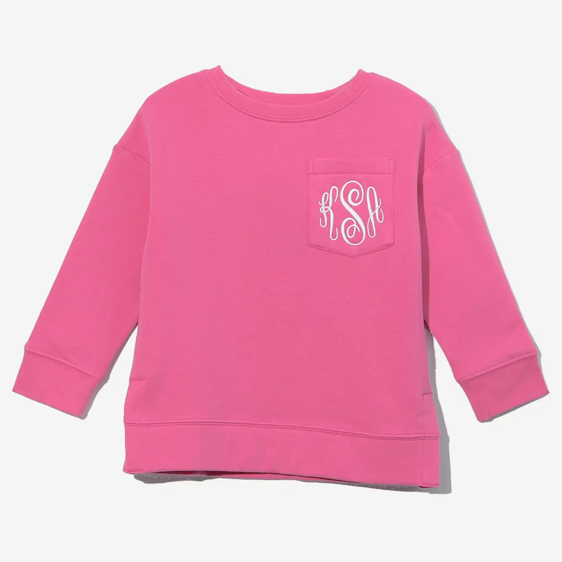 Monogrammed Kids Crewneck Sweatshirt | Marleylilly