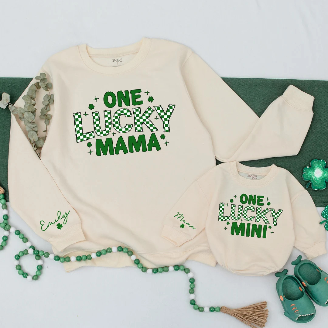 Matching St. Patrick's Day Sweatshirt, Mom and Baby Sweatshirt, St Patricks Day Sweatshirt, Mommy... | Etsy (US)
