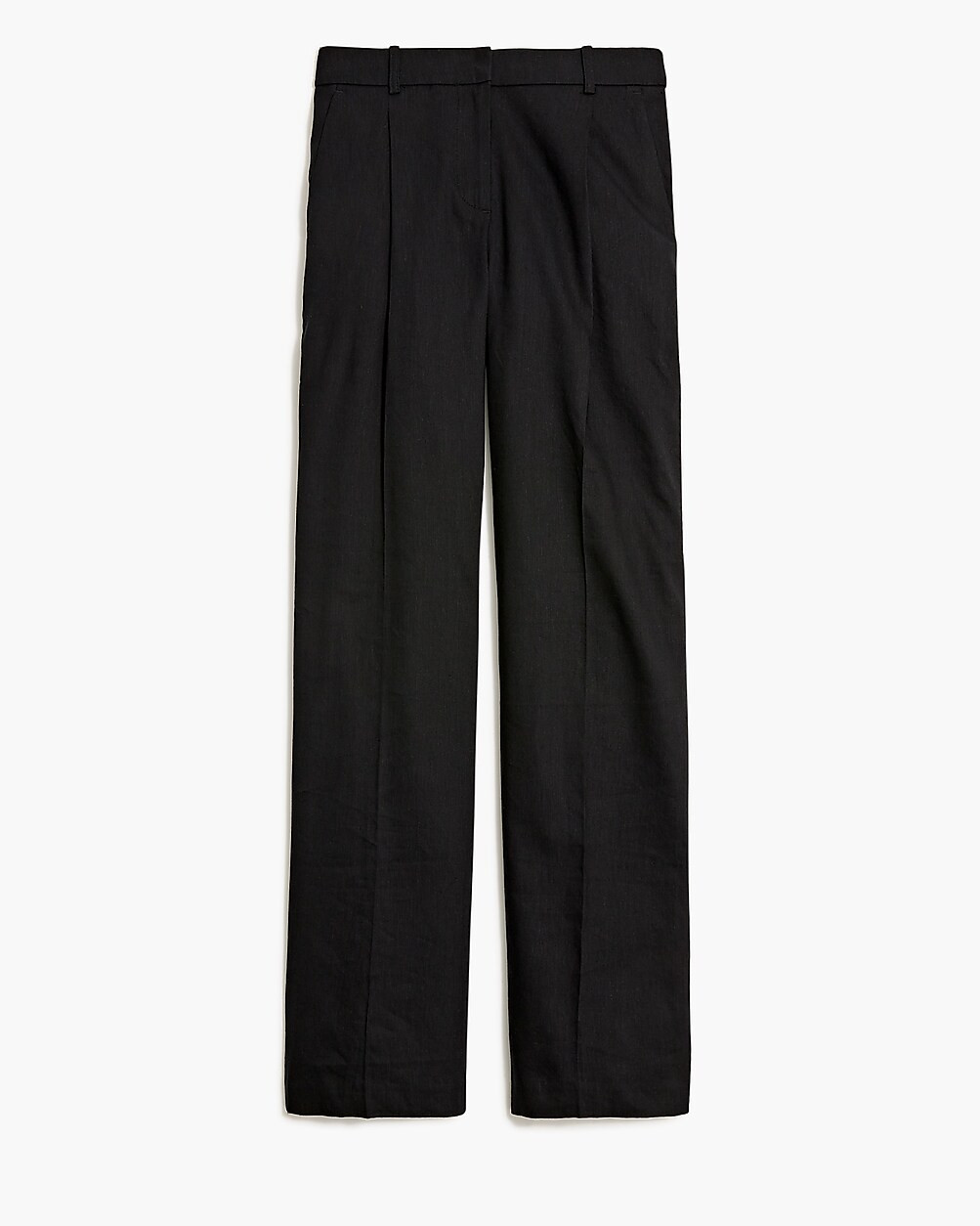 Linen-blend wide-leg pleated trouser pant | J.Crew Factory