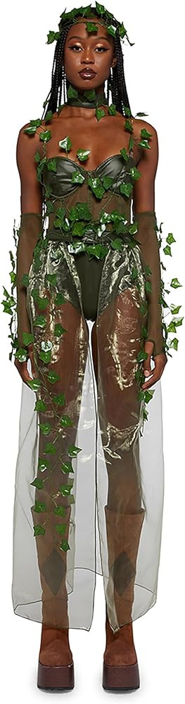 Dolls Kill Wood Nymph Inspired Costume - Green Ivy Poison Outfit by Trickz N' Treatz | Amazon (US)