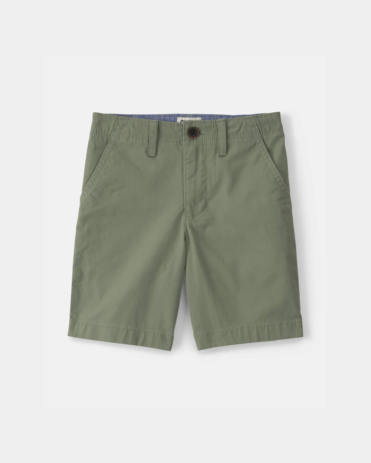 Boys Twill Flat-Front Shorts - Green | Carter's Inc