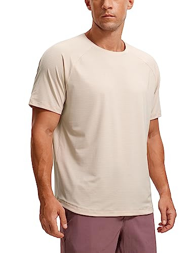 CRZ YOGA Mens Lightweight Athletic T-Shirts Moisture Wicking Running Workout Shirt Short Sleeve G... | Amazon (US)
