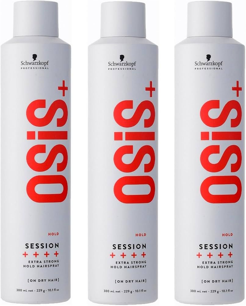 3´er Pack - Osis+ Session Extreme Hold Hairspray 300 ml Nr.3 Strong control | Amazon (DE)