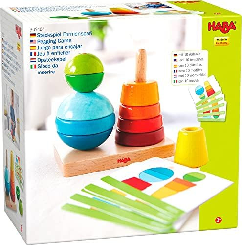 HABA 305404 – Gioco di Forme Divertenti, Due Barre e 10 Elementi di innesto, Liberamente o Gioc... | Amazon (IT)