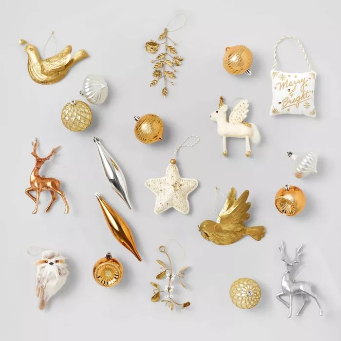 20pc Soft Metallics Christmas Ornament Kit - Wondershop&#8482; | Target