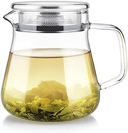Teabloom One-Touch Tea Maker, 2-in-1 Teapot and Kettle with Stainless Steel Filter Lid for Loose ... | Amazon (US)