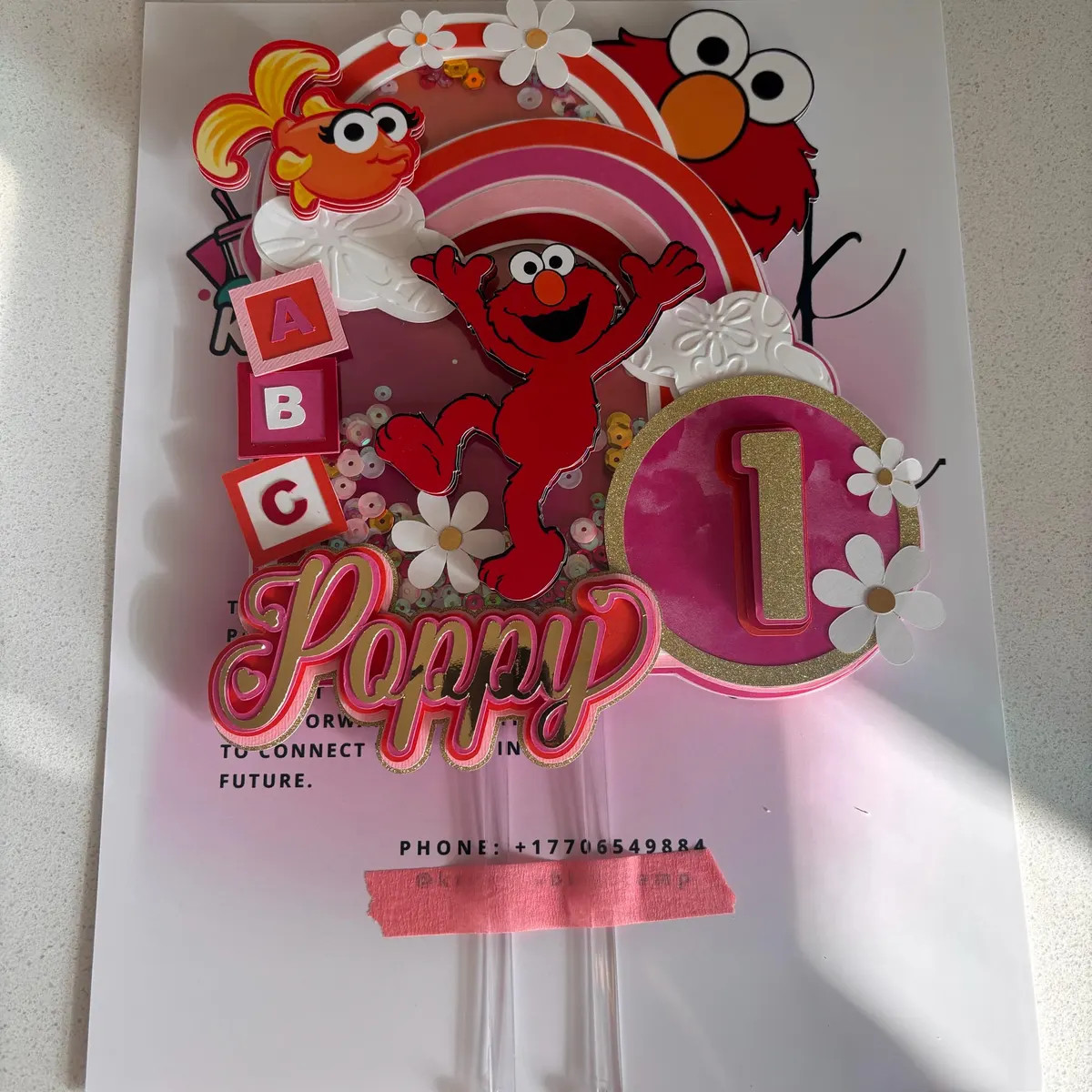 Elmo Cake Topper Shaker, Elmo Cake Decoration | Etsy (Global)