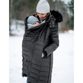 Black 3 in 1 Down Maternity Coat | Seraphine 