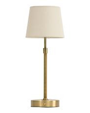 6.5x16 Rechargeable Iron Linen Shade Led Touch Lamp | TJ Maxx