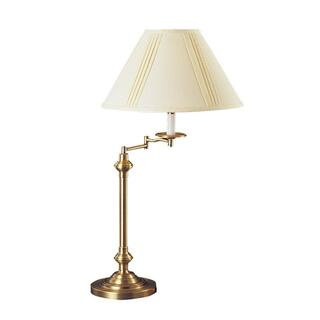 CAL Lighting 29 in. Antique Brass Metal Swing Arm Table/Desk Lamp BO-342-AB - The Home Depot | The Home Depot