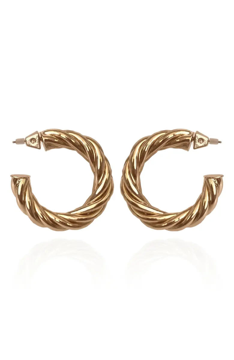 Vince Camuto Chunky Rope Hoop Earrings | Nordstrom | Nordstrom