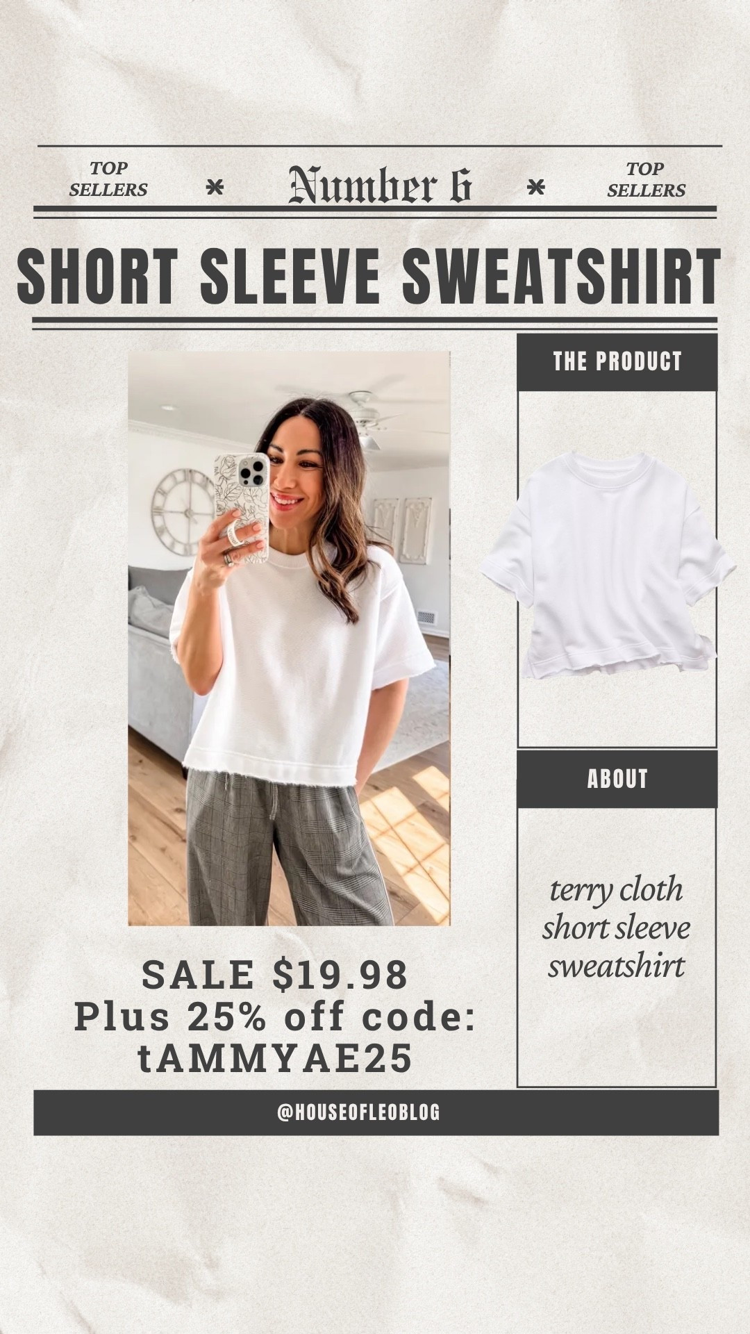 Code tammyAE25. 
Wearing small short sleeve sweatshirt

#LTKSaleAlert #LTKOver40