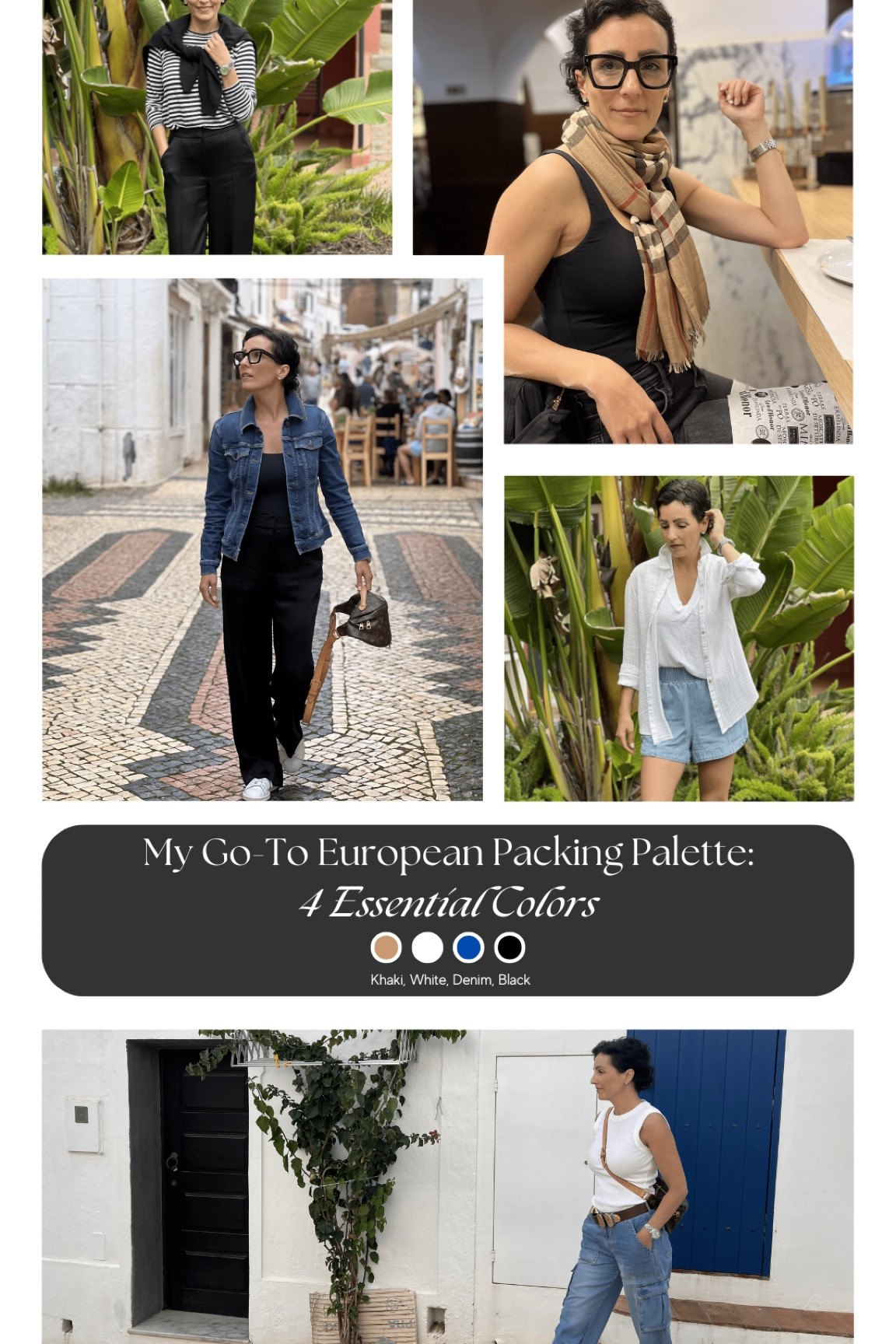 Sticking with versatile colors like khaki, denim, black, and white for your wardrobe while traveling in Europe sounds like a smart choice! These colors are easy to mix and match, ensuring that you can create a variety of stylish outfits without packing too many items. You're maximizing the outfits AND minimizing the amount of items packed. Plus, they're generally well-suited to different occasions and settings, whether you're exploring cities, visiting museums, or dining out. Do you have any particular style or occasion in mind for your travels?

#LTKtravel #LTKeurope #LTKstyletip