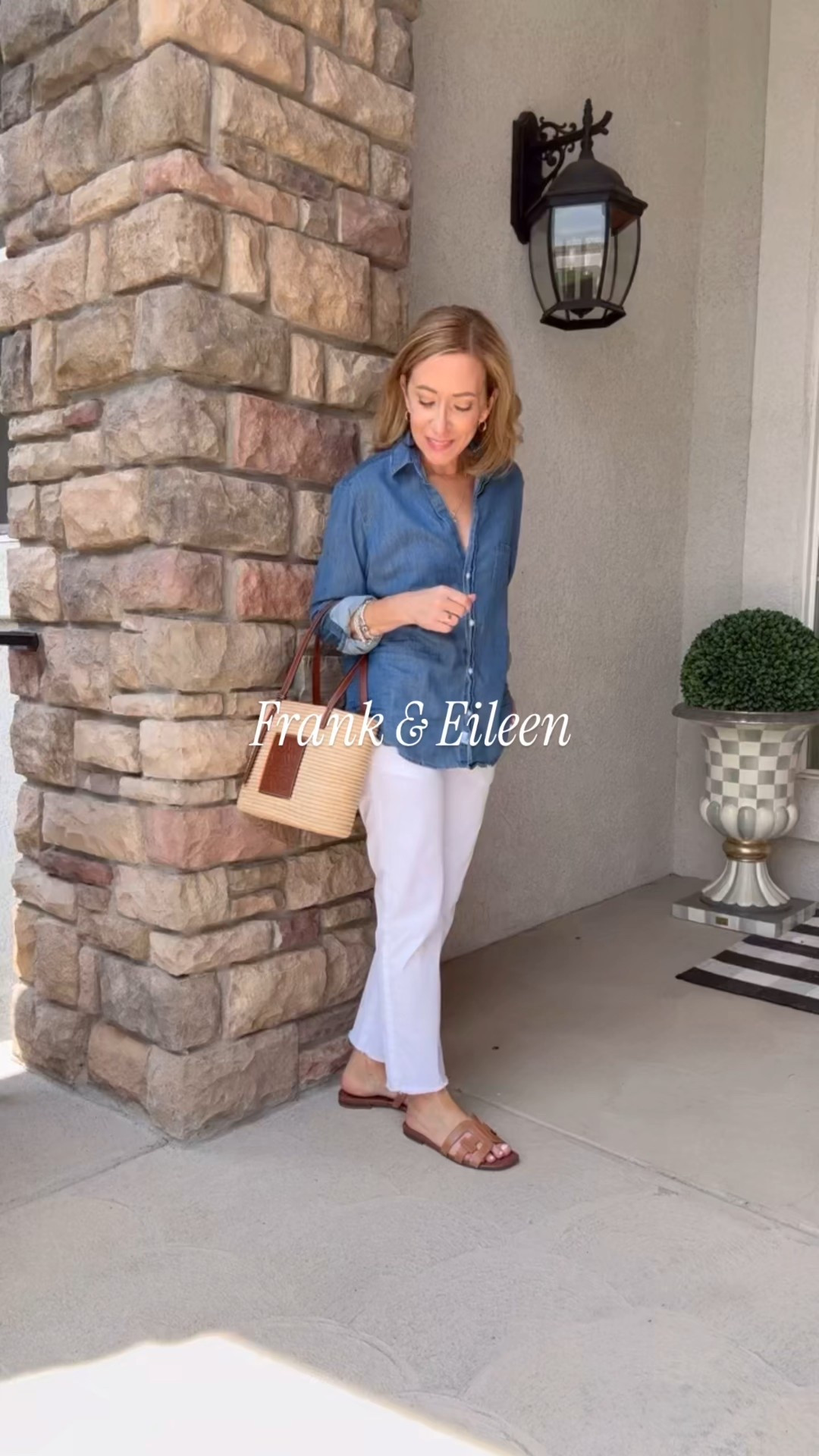 @frankandeileen is leading the way for a woman owned , women-led slow fashion brand. 

Soft sustainable styles I love and live in. 

The Eileen Denim relaxed button up is 100% Italian Cotton,soft and exudes a casual effortless style. 

I paired the Eileen Button up with Wicklow Italian Twill Pant. I personally love the mid rise, the pockets, and the frayed hem.

The Lauren Polo Dress has a soft, relaxed, sporty fit (also 100% cotton).

The Venice Travel Set is 
perfect for travel or weekend activities. The oversized hoodie and tapered ankle joggers are 100% cotton and the epitome of comfort!

use code CHEERS for 15% off first purchase 

@FrankandEileen
#FrankandEileenPartner
#WearLoveRepeat

#LTKPetite #LTKStyleTip #LTKOver40